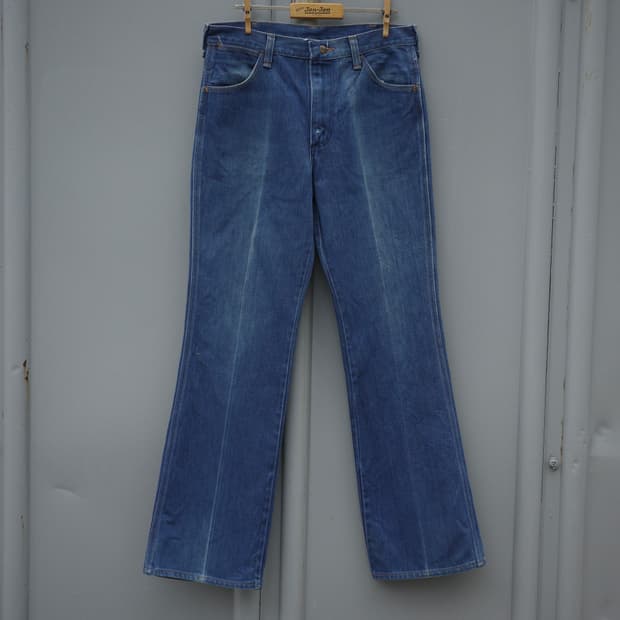 70s 랭글러 일자페이딩 플레어 데님 팬츠