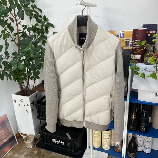 알레그리 구스다운 니트 패딩 점퍼 54