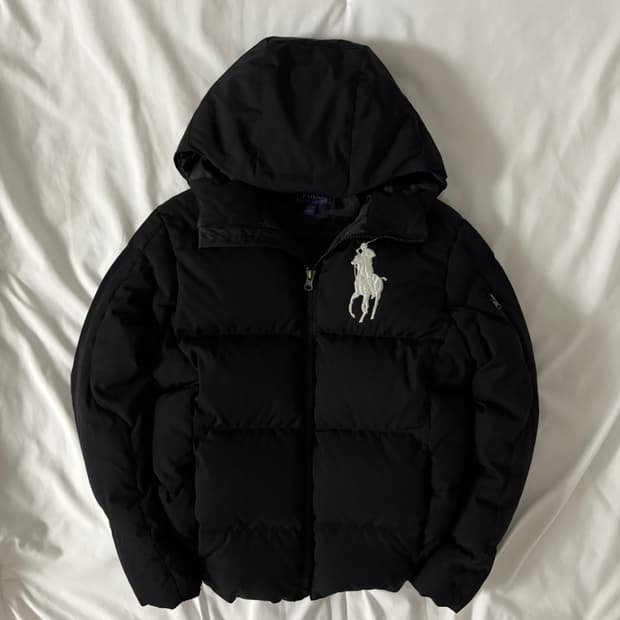 폴로 빅포니 패딩 블랙 XS