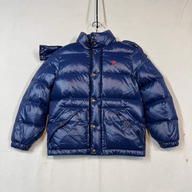 8T) 폴로 랄프로렌 네이비 덕다운 오리털 패딩 점퍼 키즈