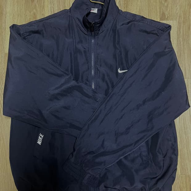 빈티지 나이키 네이비 바람막이