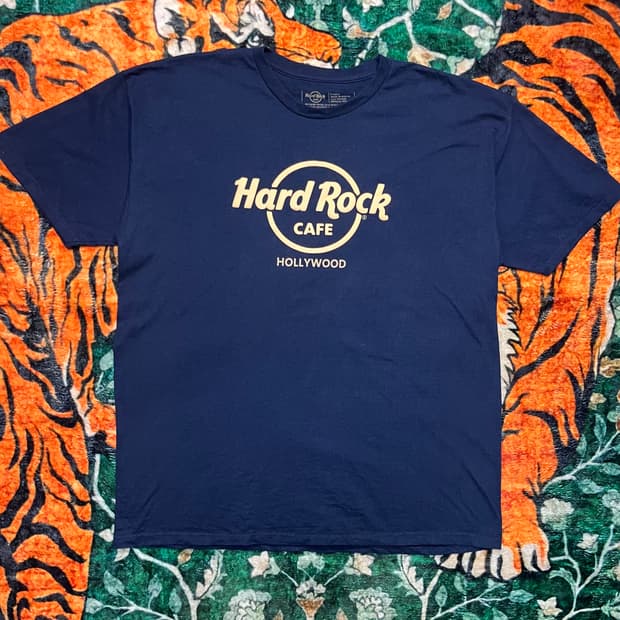 90s HARD ROCK HOLLY WOOD 티셔츠