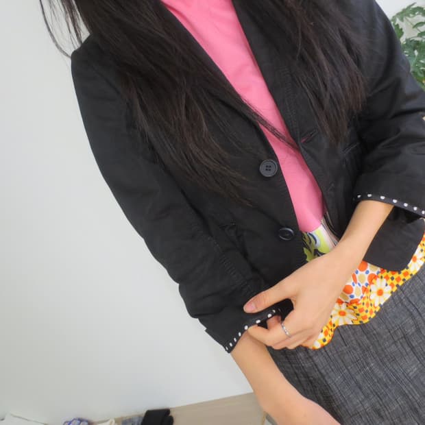 꼼데가르송 도트 자켓 