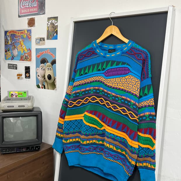 Emaroo Australia Vintage 쿠지스타일 빈티지 꽈배기 니