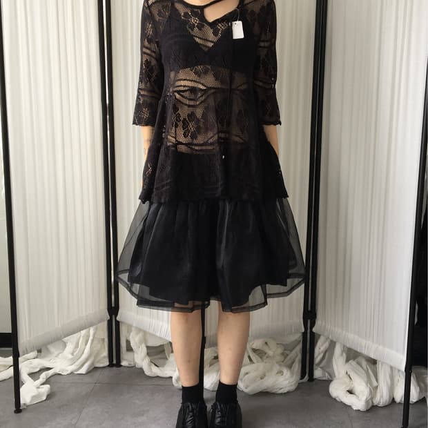 Flower pattern punching knit