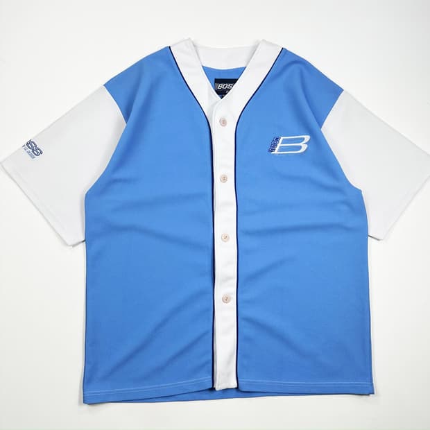 90s BOSS 빈티지 반팔 야구 유니폼 져지 2XL