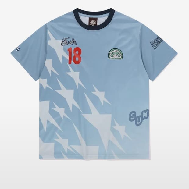 썬러브 스타 저지 티 라이트블루 반팔