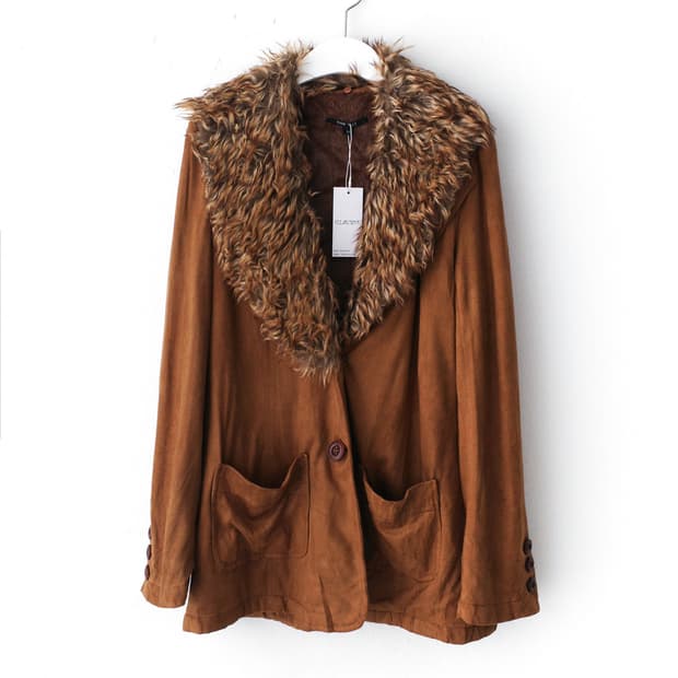 fur suade jacket 