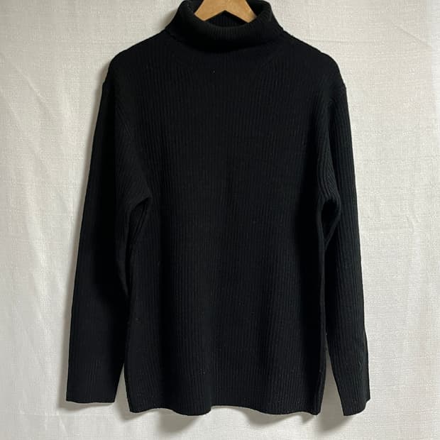 GU 풀오버 폴라티 니트 스웨터 XL