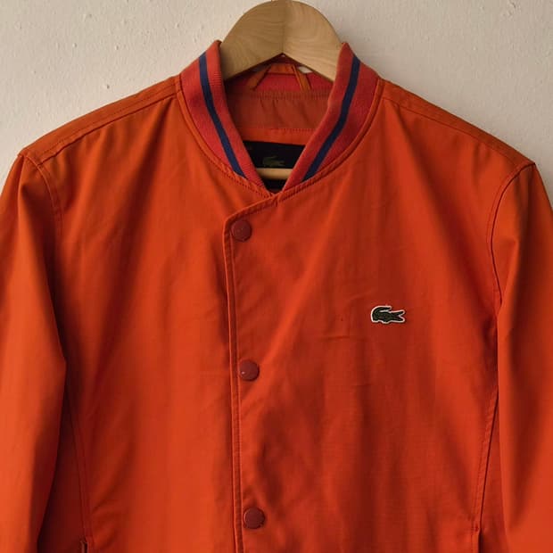 라코스테 남성 바시티스테디움블루종자켓 50사이즈