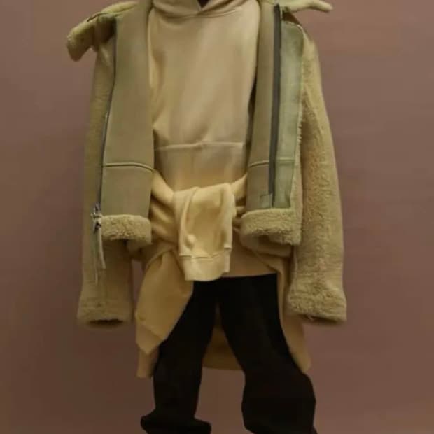 [XL] 이지(yeezy) 시즌3 양가죽 무스탕 엘로우