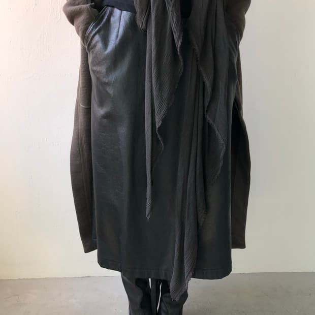 꼼데가르송 트리콧 1996aw 레이가와쿠보 아카이브 레더 스커트
