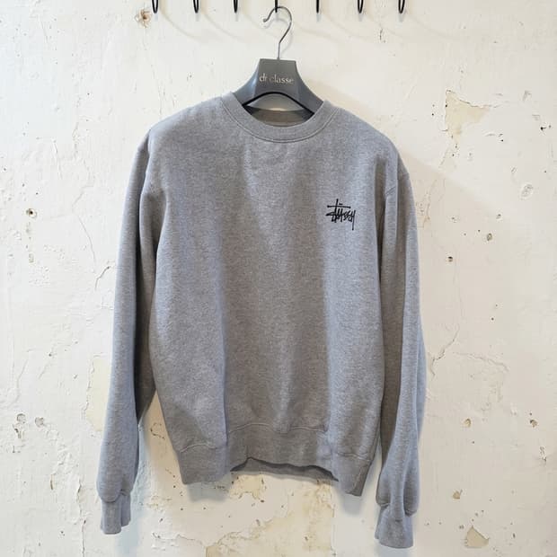 스투시 맨투맨 그레이 S