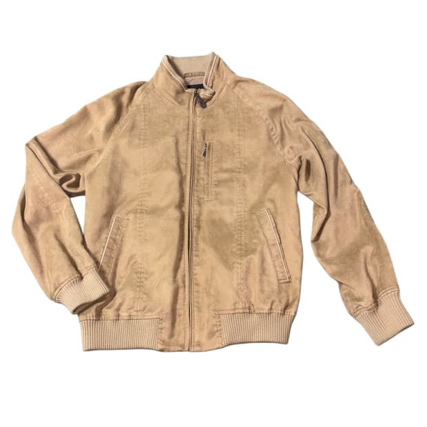 스웨이드 집업 자켓