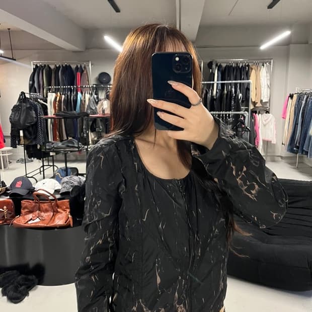 DIESEL marble zip up jacket 
