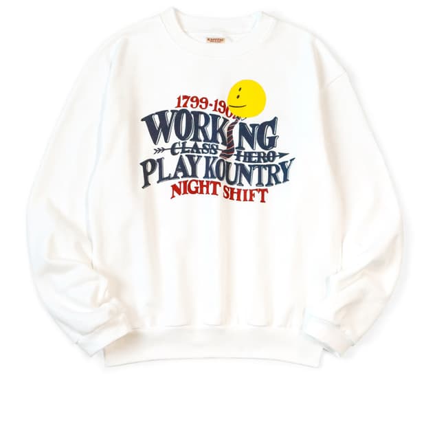 [4] kapital 캐피탈 나이트시프트 스웻 화이트