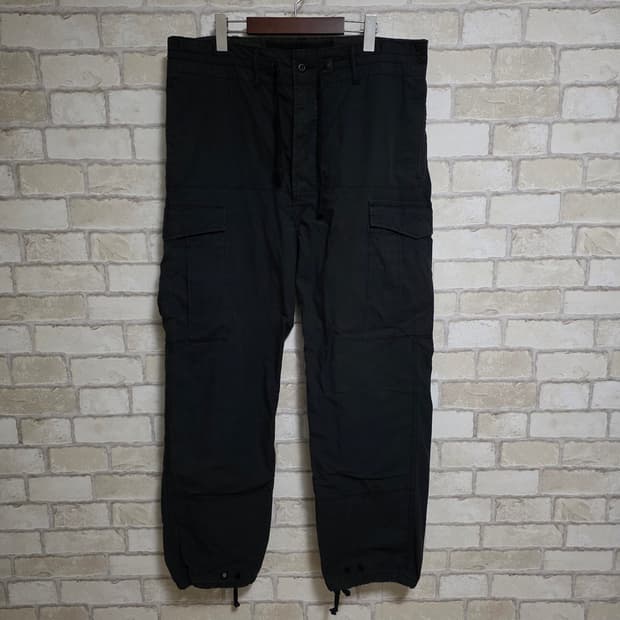 RRL 더블알엘 블랙 서플러스 카고 팬츠