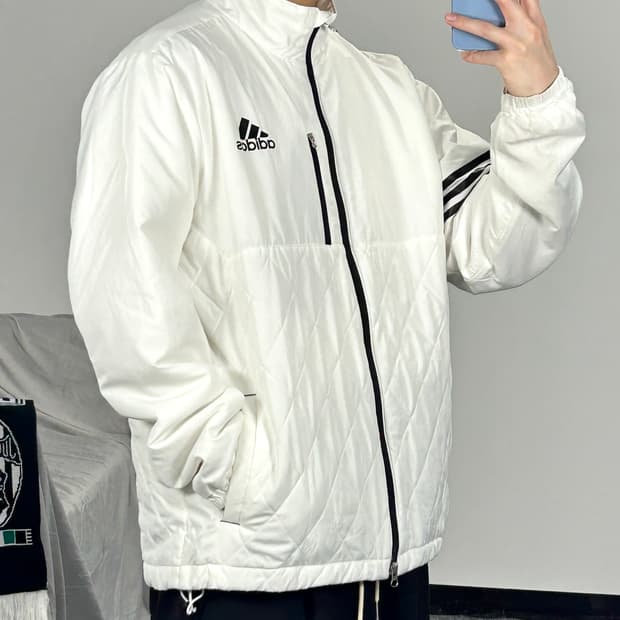 아디다스 골프 일판 화이트 경량 패딩 XO 