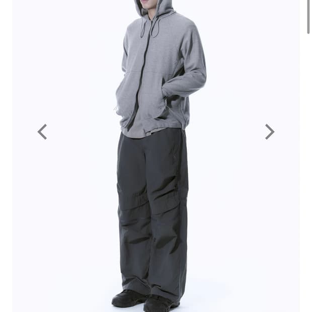 산산기어 CIRCUIT ZIP-UP HOODIE-MELANGE GREY