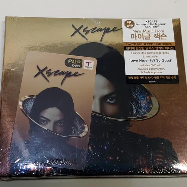 마이클 잭슨 Xscape 딜럭스 팝카드 한정판 CD+DVD (미개봉)