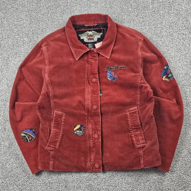 할리데이비슨 코듀로이 아플리케 커스텀 자켓 ( L ) / 10090