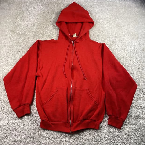 러셀 애슬레틱 빈티지 집업 후디