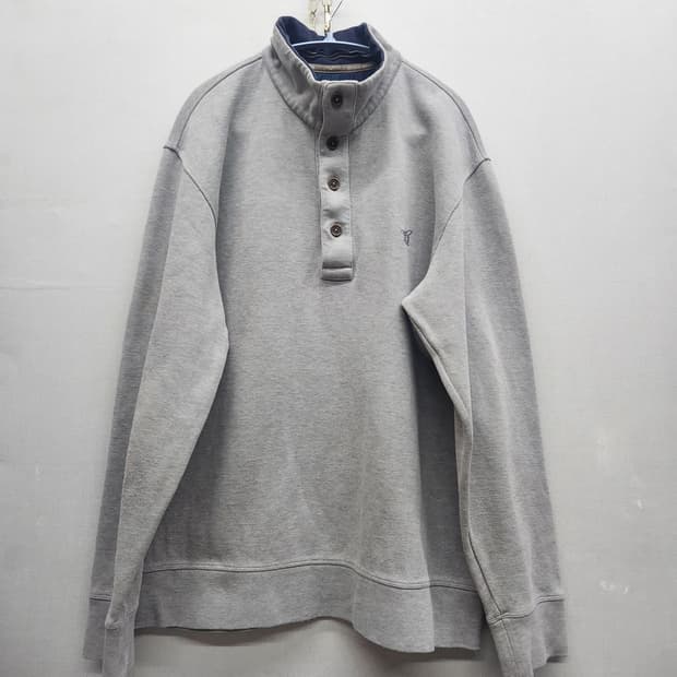 헨리코튼 버튼 헨리넥 로고 맨투맨 105(L~XL)