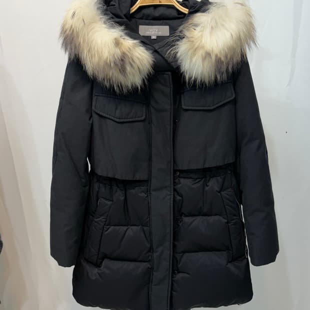 보브 여성 퍼 패딩 55