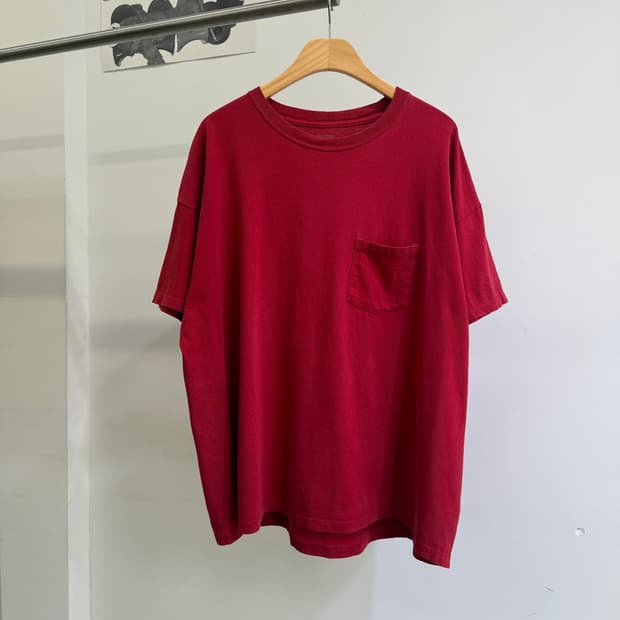 HANES 레드 포켓 반팔티
