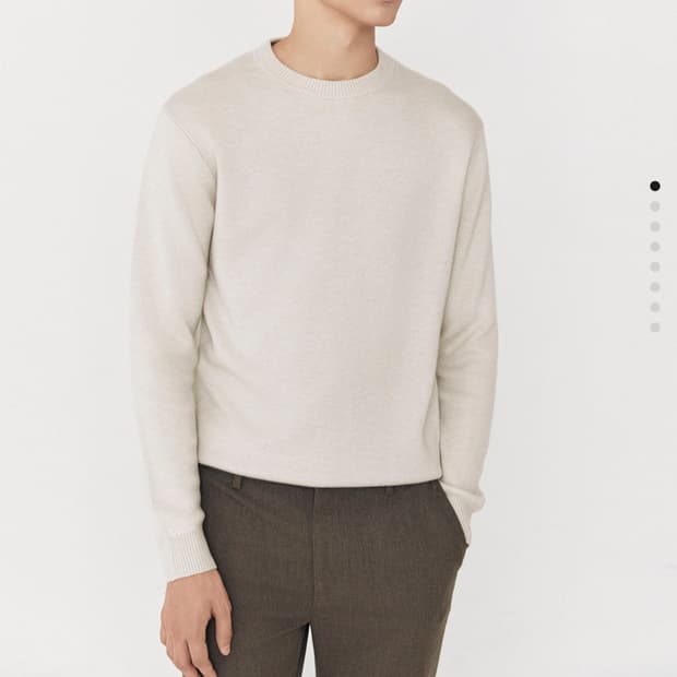 지오다노 아이보리 니트(L)