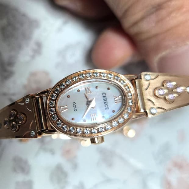 14k 로즈골드 팔찌 시계