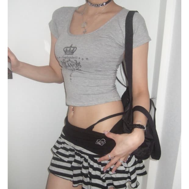 Angelnumber555 An5 slim tshirt grey