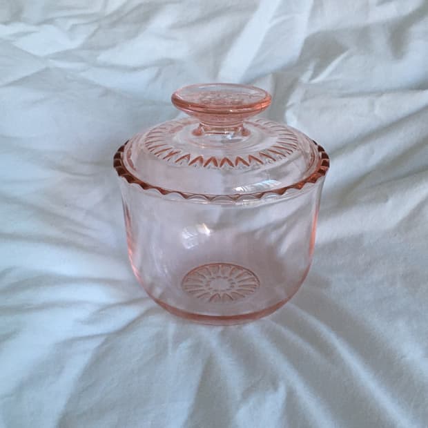 빈티지 유리 보관함