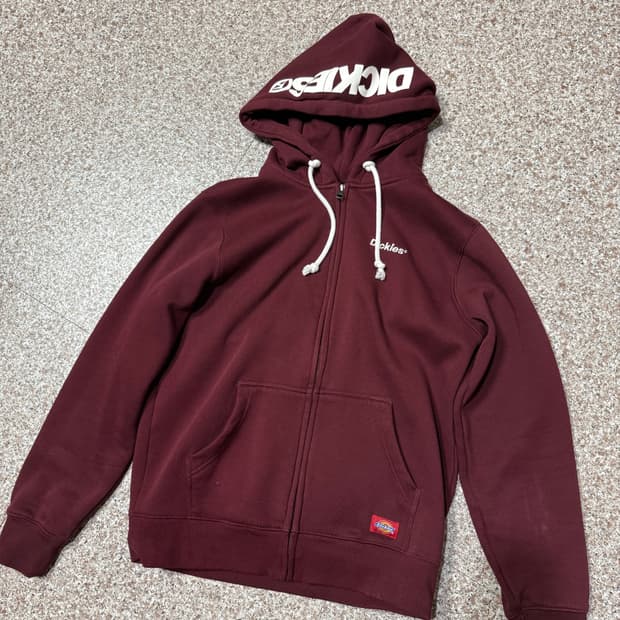 디키즈 버건디 후드집업
