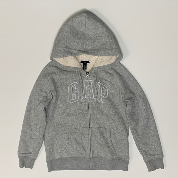 GAP 그레이 퍼 후드집업 