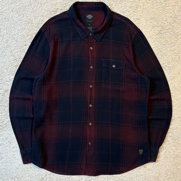 희귀) 할리데이비슨 원포켓 HDMC 플란넬 체크셔츠