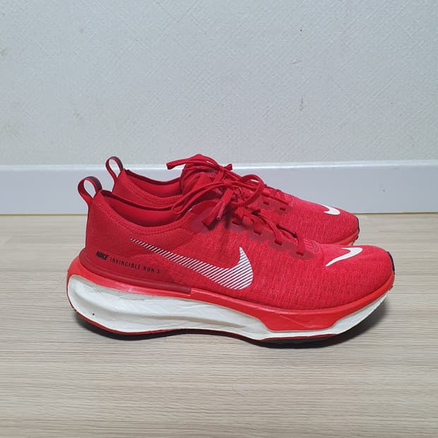 나이키 인빈서블 런 3 레드 운동화 285