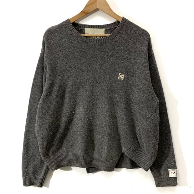 새터 더블린 언발란스 캐시미어 니트