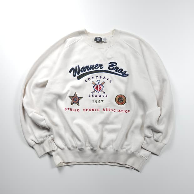 00s 워너브라더스 아카이브 빅로고 스웻 셔츠 (XL)