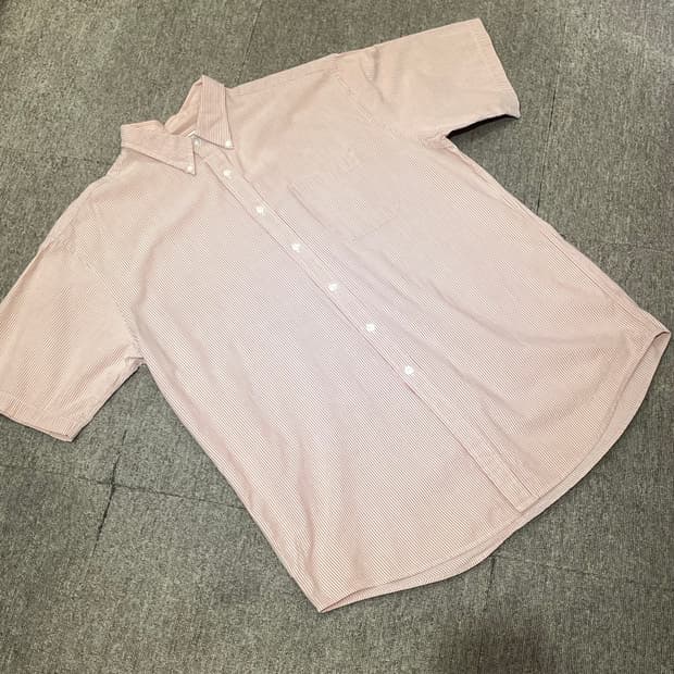 (L) L.L.Bean 엘엘빈 스트라이프 반팔 셔츠