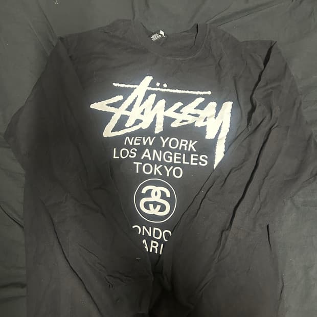 스투시 월드투어 롱슬리브 티셔츠 XL