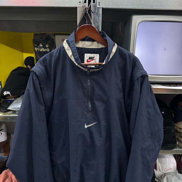 90년대 올드스쿨 나이키 아노락 반집업