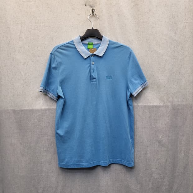BOSS 하늘색 반팔 폴로티