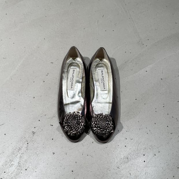 Balenciaga Paris vintage flower flats