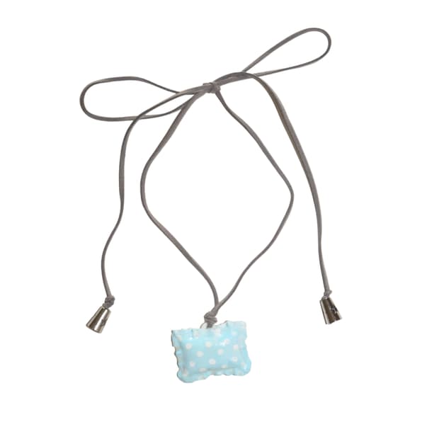 Secret Tooth Pillow Necklace (Blue)