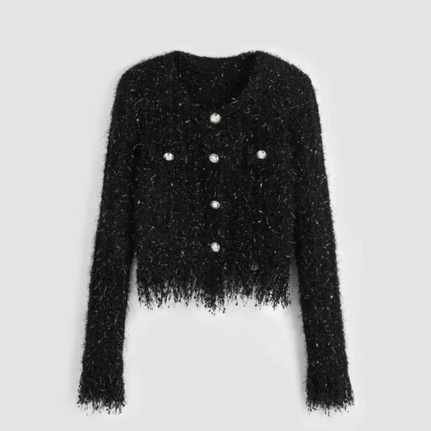 CIDER 고딕 트위드 가디건