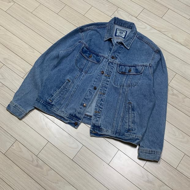 Lee 데님 자켓 빈티지 워싱 L사이즈