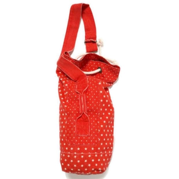 ERL 스타 캔버스 숄더 투웨이백