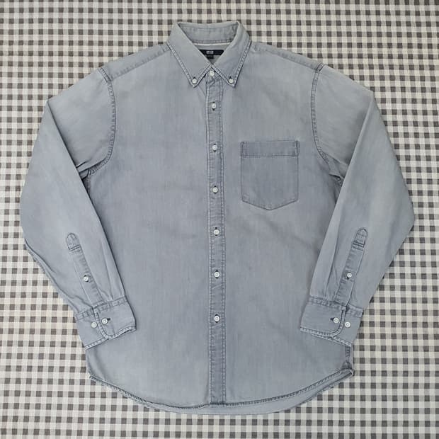 유니클로 데님 청셔츠 남자95