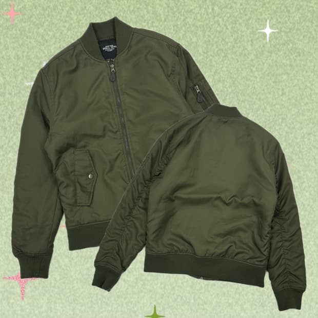 SPIRAL NEWS 마틸다 밀리터리 항공점퍼 아우터 카키  점퍼 